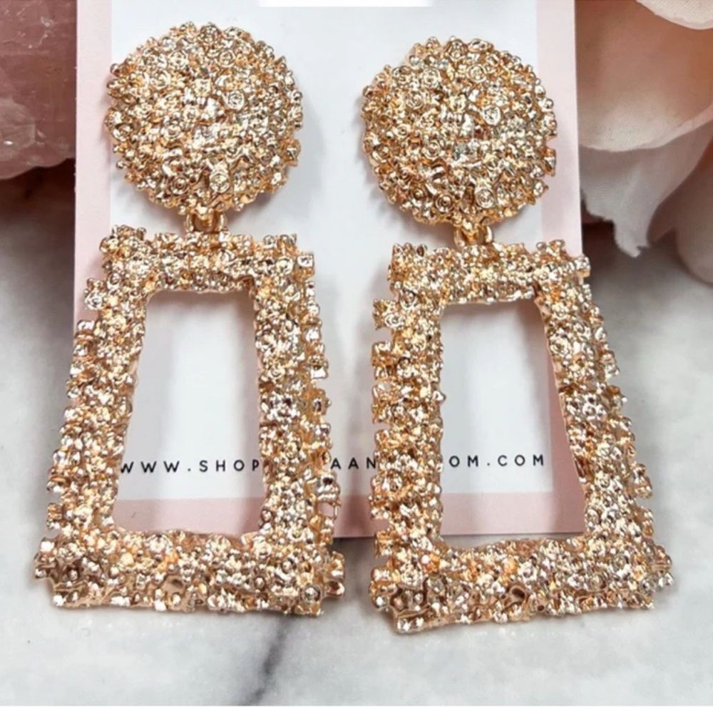 New Gold Sistine Dangle Earrings